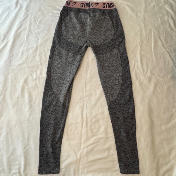 Gymshark Grey Marl‎ Women's Medium Seamless Workout Leggings - Picture 4 of 5